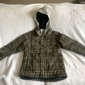 Burton Boys plaid ski jacket Medium